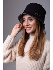 Панама PN-0201 Чорний+меланж чорний Чорний 56-57