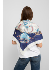 Хустка атласна APL-254399 Синій