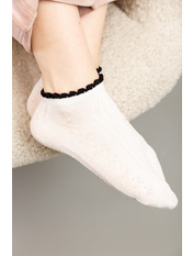 Шкарпетки SH-8036 Молочно-чорний 4 Молочний