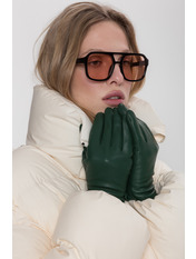 Шкіряні рукавиці RUK-5/4k 8,5 Зелений Зелений 8,5