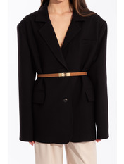 Ремінь шкіряний замшевий REM-06-20008r Бежевий