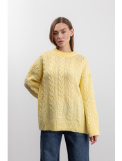 Светр KOF-4519 one size Жовтий Лимонний Лимонний one size