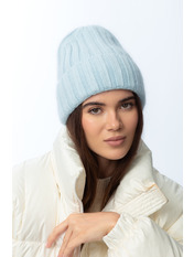 Ангорова шапка SHP-51221 Блакитний Небесний