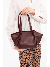 Сумка жіноча з еко-шкіри SYM-24-58 Бургунді Бордовий