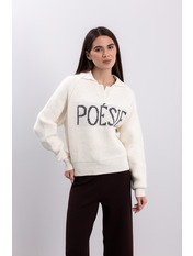 Светр KOF-1179 Молочний one size Молочний one size