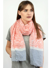 Шарф SBS-05 Персиковий Бежевий Коричневий