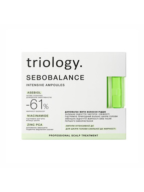 Ампульна сироватка для шкіри голови балансувальна Triology. Sebobalance 20*5 мл