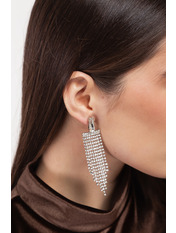 Сережки підвіски SER-12468 Сріблястий