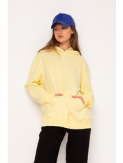 Худі вільне однотонне KOF-220801 Жовтий XS/S