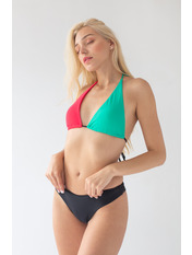 Купальник KU-3672 Бірюзовий+рожевий M Блакитний