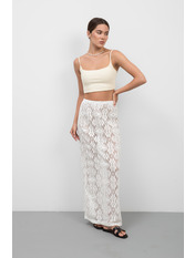 Спідниця міді U-1201 XS Молочний Молочний XS