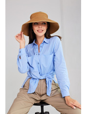 Широкополий капелюх SHL-5060 Коричневий Пісочний