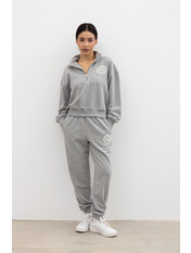 Трикотажний костюм KT-2995 Сірий Темний меланж XS