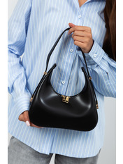 Сумка жіноча з еко-шкіри SYM-24-00 Чорний+золото Золотистий