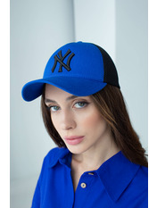 Бейсболка BK-1111 Чорно-синій 55-56 Синій Чорний