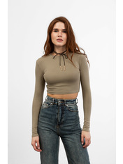 Лонгслів LNG-31236 S Зелений Оливковий Оливковий S