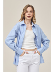 Сорочка в клітинку  RA-120 M/L Блакитний Блакитний M/L