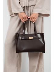 Сумка жіноча з еко-шкіри SYM-25-31 Шоколадний Коричневий