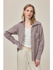 Сорочка в клітинку  RA-120 M/L Коричневий Коричневий M/L