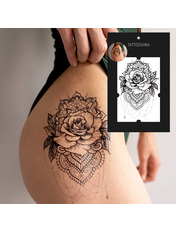 Тату "Вишукана троянда" TBS-8047