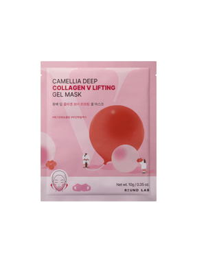 Гідрогелева маска для контуру обличчя Round Lab 10 мл Camellia Deep Collagen V Lifting Gel Mask