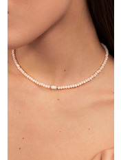 Чокер handmade HM-0011 Персиковий Бежевий