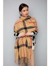 Шарф SH-4116 Коричневий Капучиновий