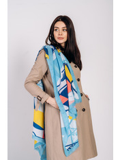 Шарф SH-2001 Блакитний. Блакитний