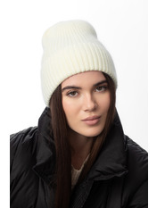 Вовняна шапка SHP-47260 Білий Молочний