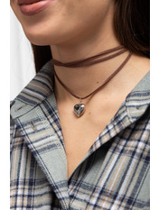 Чокер-сердечко CH-32 Сріблястий