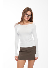 Лонгслів LNG-2410251 S Білий Білий S