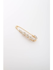 Брошка Відал яя_Длина 7.5(см)/ Ширина 2(см) Золотистий 4 Золотистий