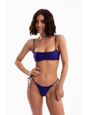 Роздільний купальник на зав'язках KU-1011 Синій блискучий Синій M Синій блискучий M