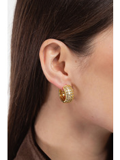 Сережки кільця SER-12855 Золотистий