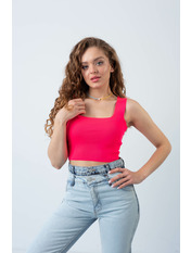 Топ трикотажний FUT-5643 Рожевий one size
