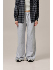 Джогери з трьохнитки BR-620 XS/S Меланж + білий Сірий Меланж + білий XS/S