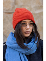 Шерстяна шапка SHP-25003 Помаранчевий