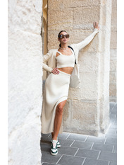 Трикотажний костюм KT-4038 Молочний one size Молочний one size