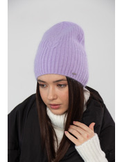 Ангорова шапка SHP-46365 Фіолетовий Бузковий